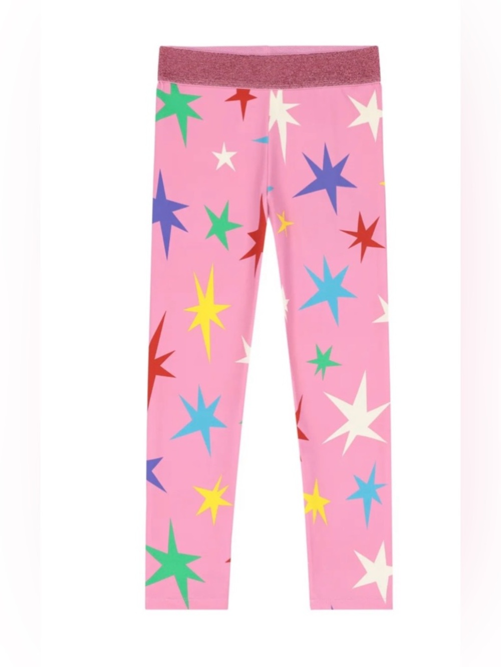 Stella McCartney Kids star-print leggings in pink, size 8 girls